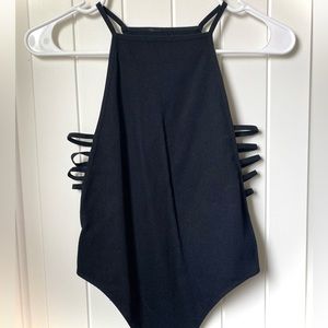 Bodysuit with straps on the sides